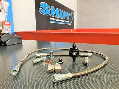 SPP Turbo Oil Line Feed Kit With Filter - Suits Mitsubishi EVO 7 8 9 IX GT Pumps • $249