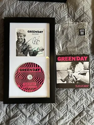 Green Day Saviors Framed Autographed Art Card + CD Signed Billie Joe Armstrong • $169.99