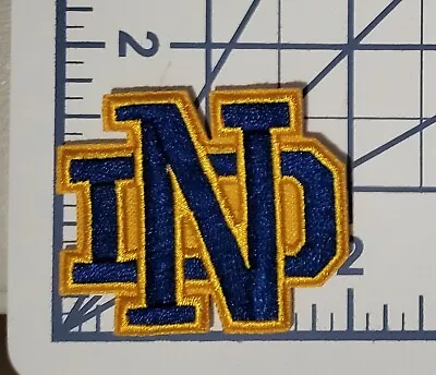 Notre Dame ND Blue And Gold  2   Iron On Embroidered Patch ~FREE Mailing!! • $4.95