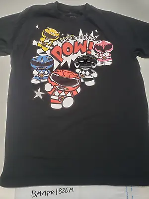 Mighty Morphin Power Rangers Chibi POW! Black T-Shirt Size Medium • $29.99
