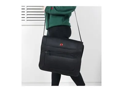 Wenger Black Laptop Massenger Bag Travel Case Flight Shoulder Hand Luggage 16  • £18.99