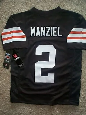 ($55) Cleveland Browns JOHNNY MANZIEL Nfl Jersey YOUTH KIDS BOYS (s-sm-small) • $19.94