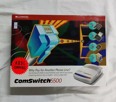 Command Communications ComSwitch 5500 Phone Fax Modem 3-Port Call Switch • $45.99