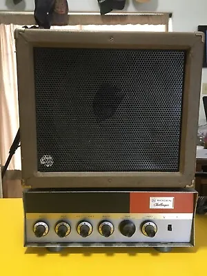 VINTAGE BOGEN CHALLENGER CHS-100 AMPLIFIER SOLID STATE With Speakers And PA Mic • $100