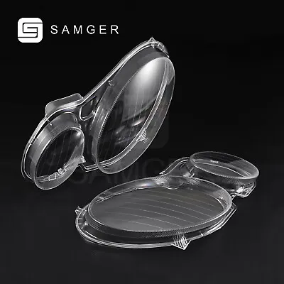 Pair Headlight Lens Cover Lampshade For Mercedes Benz W211 E Class 2002-2008 • $40.59