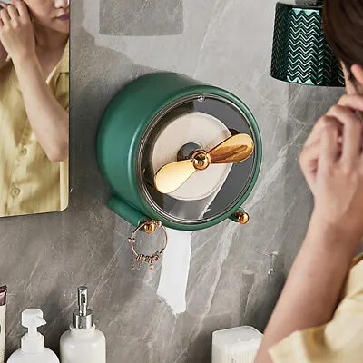 $31.34 • Buy Toilet Paper Box Light Luxury Face Towel Storage Box Multifunctional Wall-Mounte