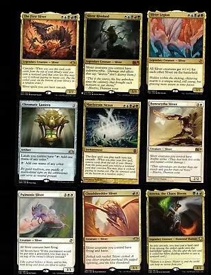 ULTIMATE SLIVERS-100 Card Magic The Gathering Commander Deck-RARES-MYTHICS-MTG • $294.99