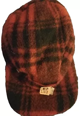 VINTAGE 1950-1960’s WOOLRICH EAR FLAP HUNTING / TRAPPING HAT CAP NICE CONDITION • $89.99