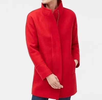 J Crew City Coat Size 2 Red Good Condition • $30