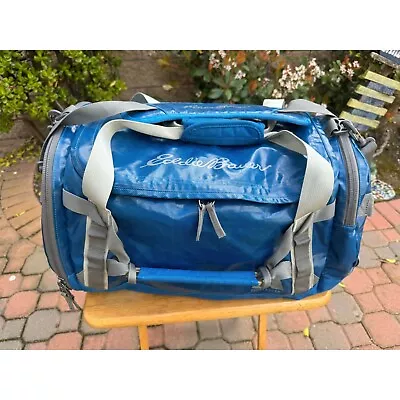 Eddie Bauer First Ascent 45L Maximus Duffel Bag Blue Hiking Travel • $66.99