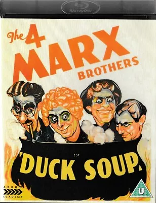 THE 4 FOUR MARX BROTHERS DUCK SOUP Blu-ray Original Movie FilmUK Arrow Like New • £2.99