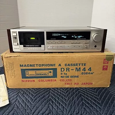Denon Dr-m44 3-head - 2 Motor Stereo Cassette Deck - Serviced - Cleaned - Tested • $799.95