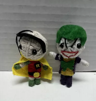 Voodoo Friends Tiny Doll String Lucky Charm Ornament Robin & Joker • $19.99