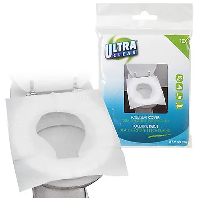 £5.99 • Buy 50 Disposable Toilet Seat Covers Hygienic Flushable Travel Camping Pocket Size