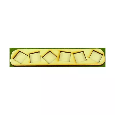 Movement Tray Skirmish  Skirmish Tray - 6 Figures 20mm Square Bases 6 Pack New • $6.95