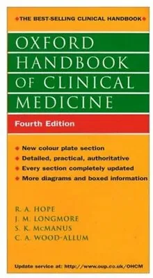 $3.76 • Buy Oxford Handbook Of Clinical Medicine (Oxford Ha... By Wood-Allum, C.A. Paperback