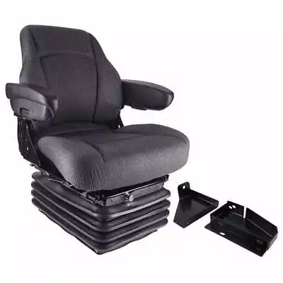 Sears Mid-Back Seat With Air Suspension Fabric Gray Fits New Holland • $1544.99