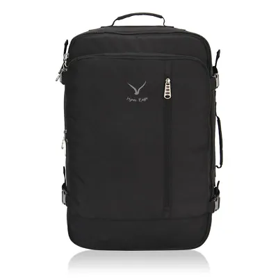 Men's Travel 38 L Carry On Shoulder Laptop Backpack Luggage Weekend Bag Black • $35.09