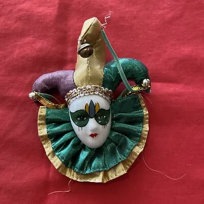 New Orleans French Mardi Gras Style Mask Refrigerator Magnet Ornament • $4.99