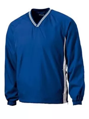 Sport Tek Mens V Neck Golf Pullover WindShirt Jacket S-6XL OR TALL NEW JST62 • $28.95