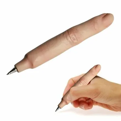 £5.89 • Buy Funny Finger Shaped Pen Joke Mens Childrens Novelty Unusual Birthday Present