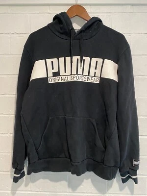 $24.95 • Buy Puma Warm Hoodie Charcoal Black Jumper Pockets Active Pullover Sweater Size L