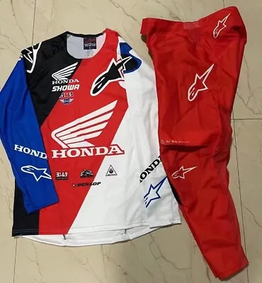 2023 Alpinestars Honda HRC Team MX Gear Set Jersey/Pants Motocross Racing Set • $158.99