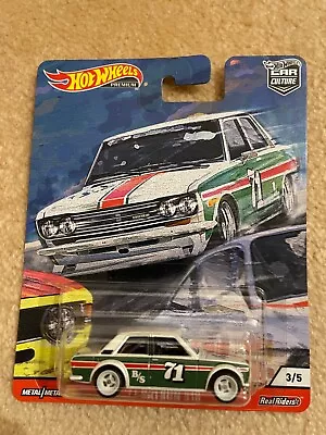 Hot Wheels Premium 2019 Door Slammers 3/5 '71 Datsun 510 1600 Car Culture As New • $22.95