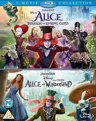 £7.99 • Buy Alice In Wonderland / Alice Through The Looking Glass (NEW 2 DISC Blu-ray 2016)