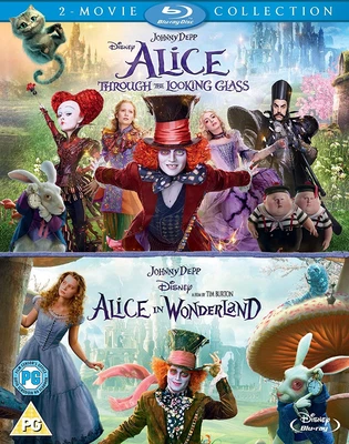 £7.99 • Buy Alice In Wonderland / Alice Through The Looking Glass (NEW 2 DISC Blu-ray 2016)