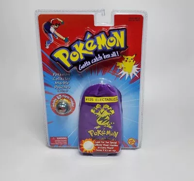 Vintage Pokémon Purple Collector Marble Pouch Electabuzz Series 3 #125 NEW  • $71.99