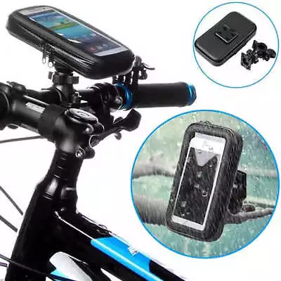 Waterproof  360° Motor Bike Bicycle Phone Stand Case Mount Holder For All Mobile • £6.99