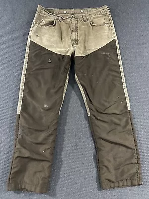 Wrangler Pro Gear Brush Pants 36x32 Brown Distressed Stained  • $19.99