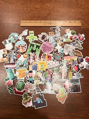 Collection Of 50+ Minecraft Themed Decals - Free Postage • $6.44