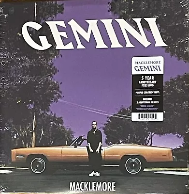 Macklemore: Gemini Purple Vinyl Record 5 Year Anniversary Pressing • $90.99