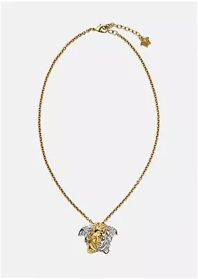 VERSACE Medusa Necklace Gold/Silver Color NEW • $913.22