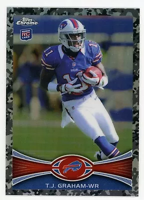 2012 Topps Chrome T.J. Graham Camo Camoflauge Refractor Rookie RC #47 /499 Bills • $3