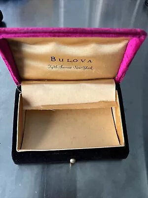 Vintage Bulova Fifth Avenue Watch Presentation Box Case • $14.95