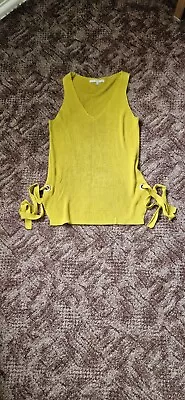 Next Women's Girls Top Size 10 Sleeveless Mustard Yellow Used(once) • £2.80