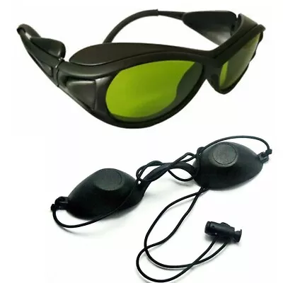  IPL Laser Protection Goggles 200-2000nm Glasses Operator Clients Eeypatch Black • £15.30