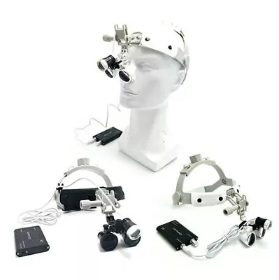 Dental Medical 3.5X-420 Magnifying Loupe Leather Headband+3W Headlight DY-108 CE • $89.99