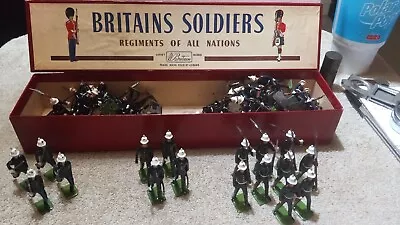 Vintage Lot Of 65 Total Pcs. Britain's British Royal Marines Lead Figures L@@k! • $79.77