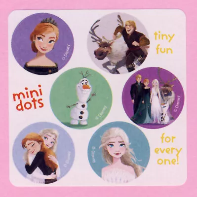 60 Frozen 2 Mini Dot Stickers - Elsa Anna Olaf Sven Kristoff - Rewards • $2.20