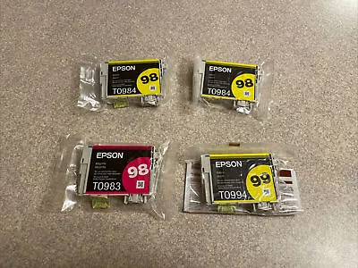 Genuine Epson 98 Ink Cartridge T0984 T0983 T0994 Sealed No Box • $9.99