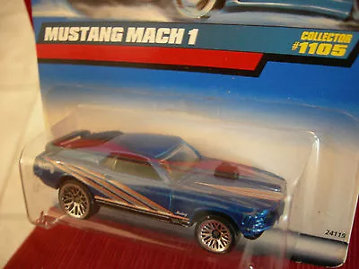 Hot Wheels Mustang Mach 1 #1105 Blue • $2.99