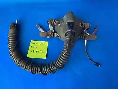 Last Rare Usn Mbu12 Green Scott / Gentex Pilot Flight Oxygen Mask Long Mbu • $699.99