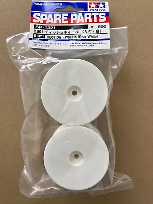 TAMIYA Spare Parts 51321 DB01 Dish Wheels (Rear/White) SP-1321 • £9