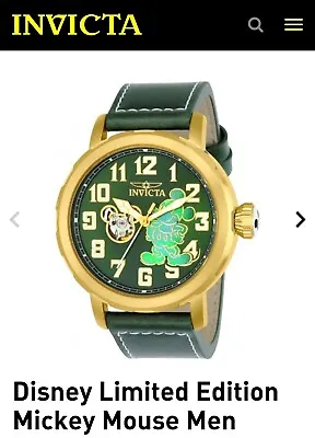 Invicta - Mickey Mouse - Open Heart ❤️ - Automatic - Disney - Mens Watch  • $174.49