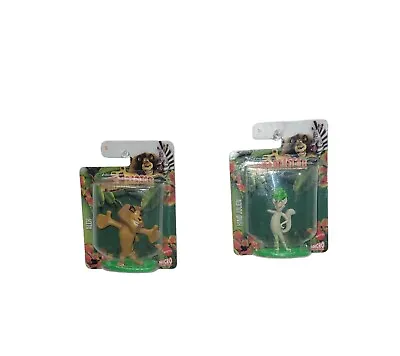 Dreamworks Madagascar Micro Collection Figure By Mattel Cake Topper Set Of 2 NEW • $9