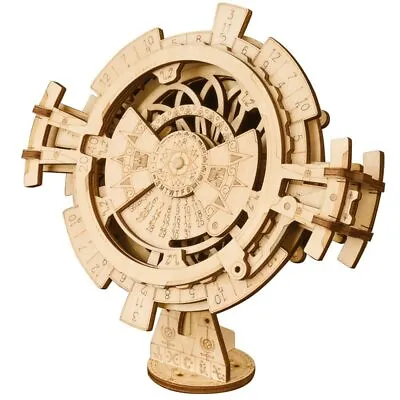 £13.99 • Buy Robotime 52 Pcs 3D Wooden Mechanical Puzzle Model Adults DIY Perpetual Calendar
